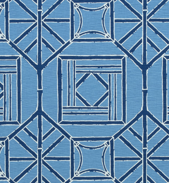 Thibaut Shoji Panel - Blue/Navy
