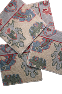 Sullivan Oushak Blue/Tomato