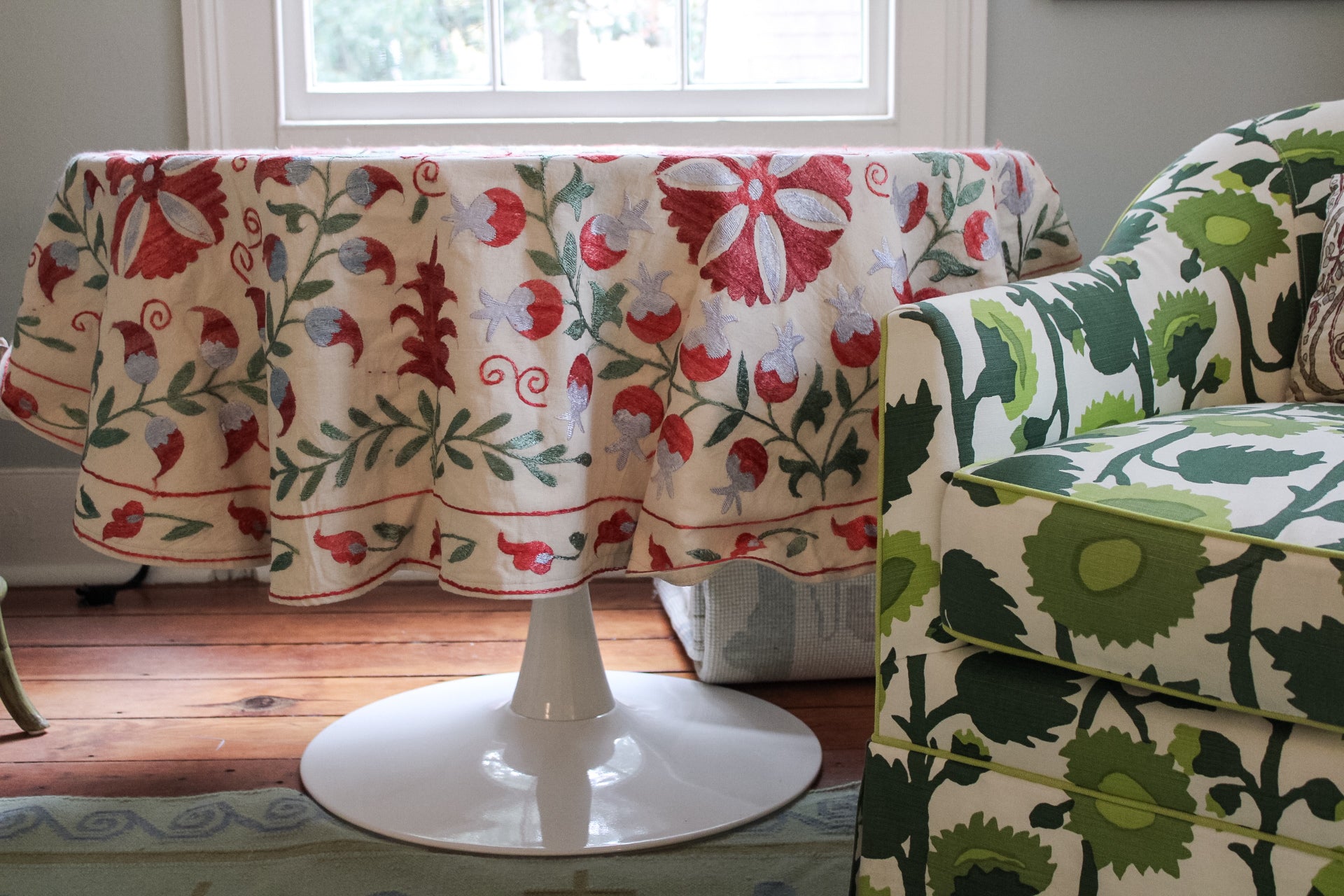 Round Suzani Tablecloth