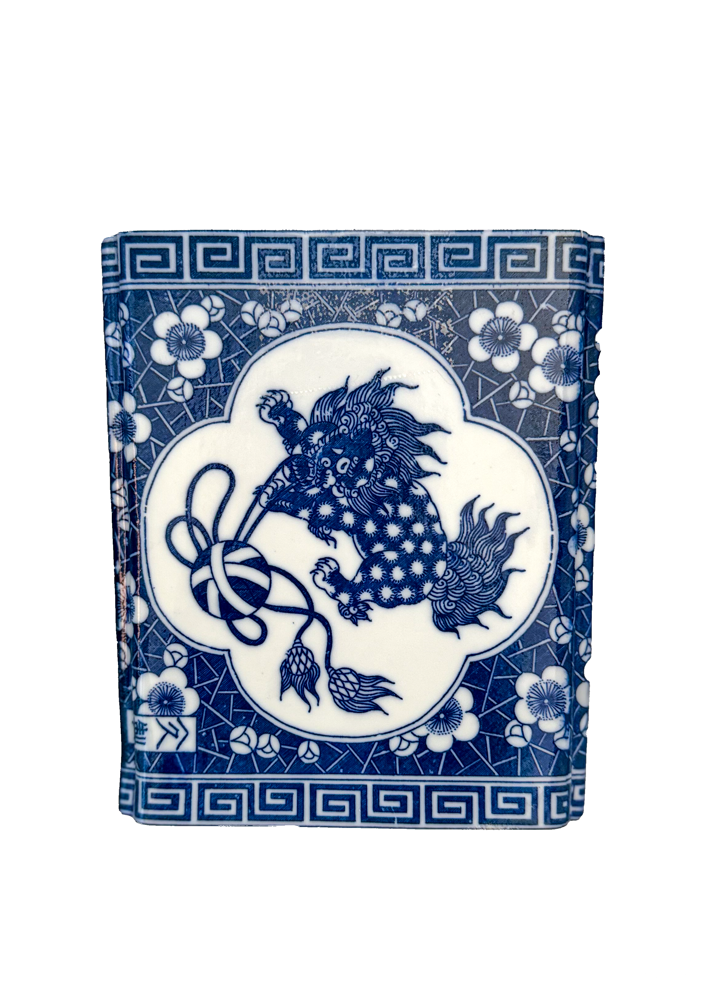 Blue & White Brick Tulipiere Vase