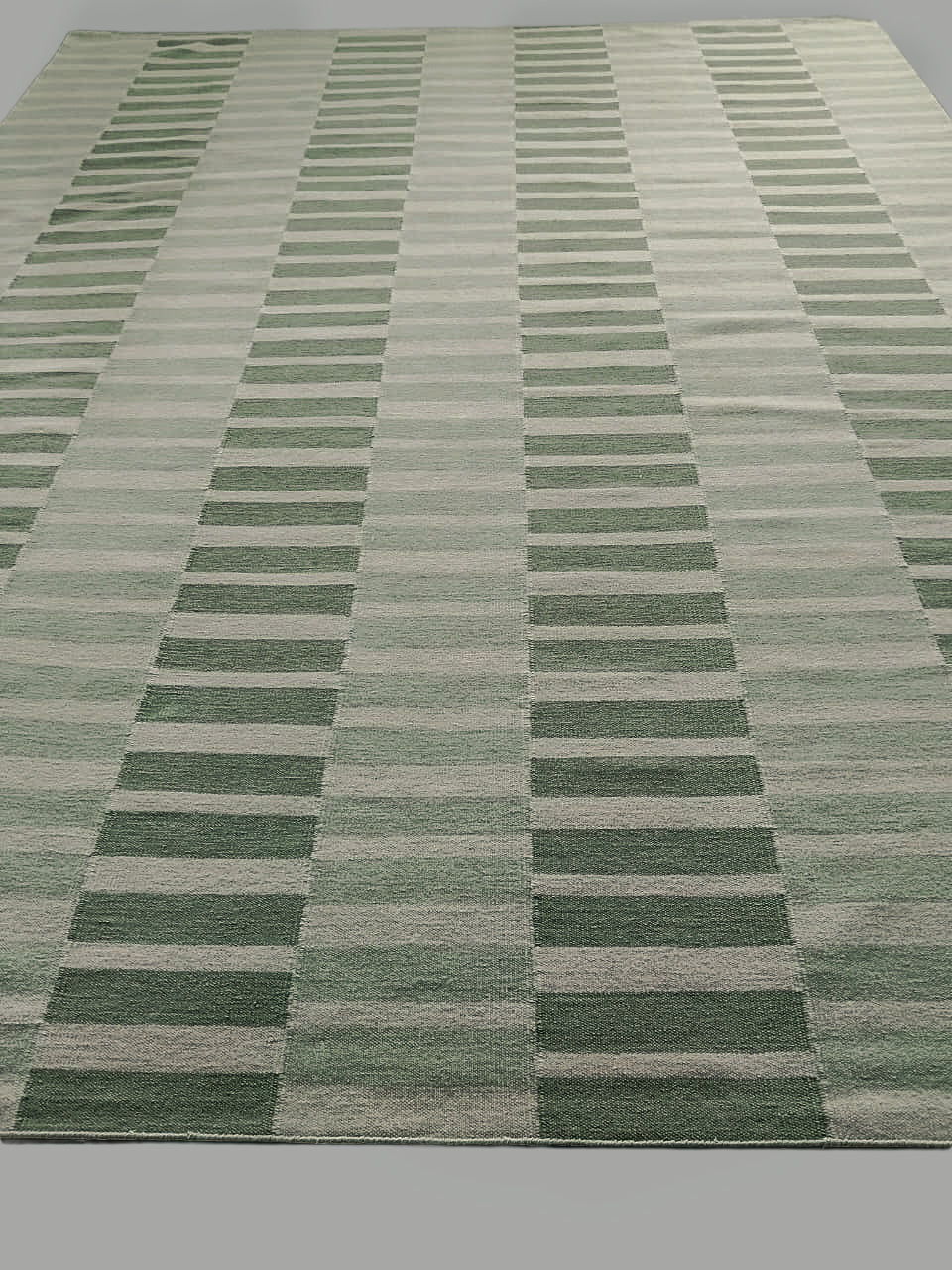 Read Between the Lines Dhurrie Green