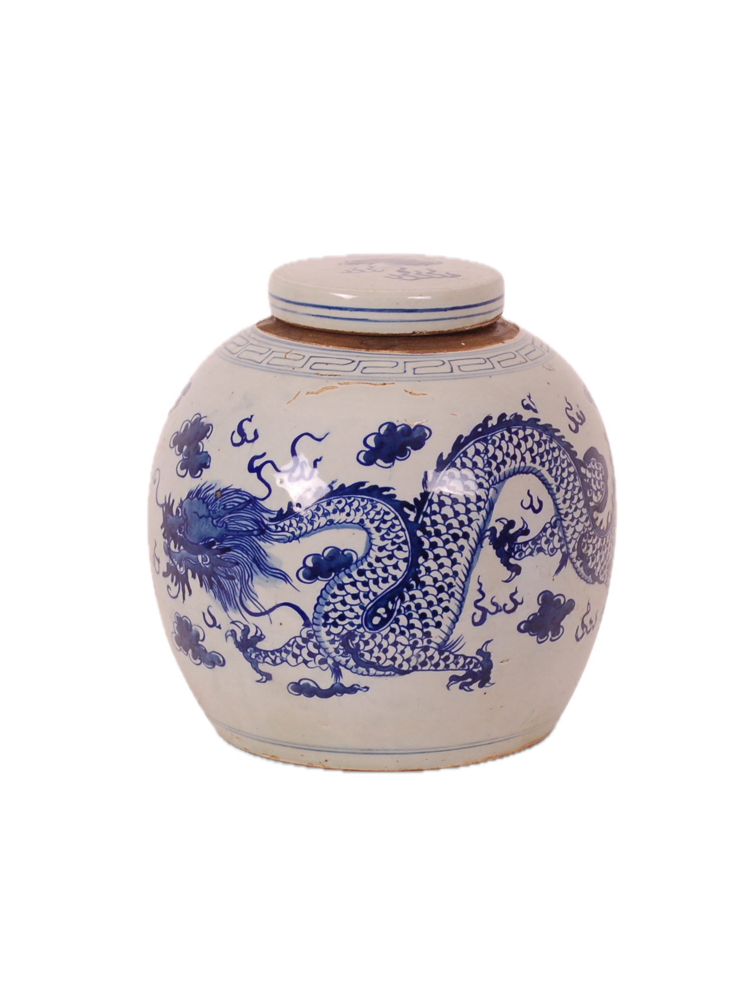 Blue and White Dragon Jar
