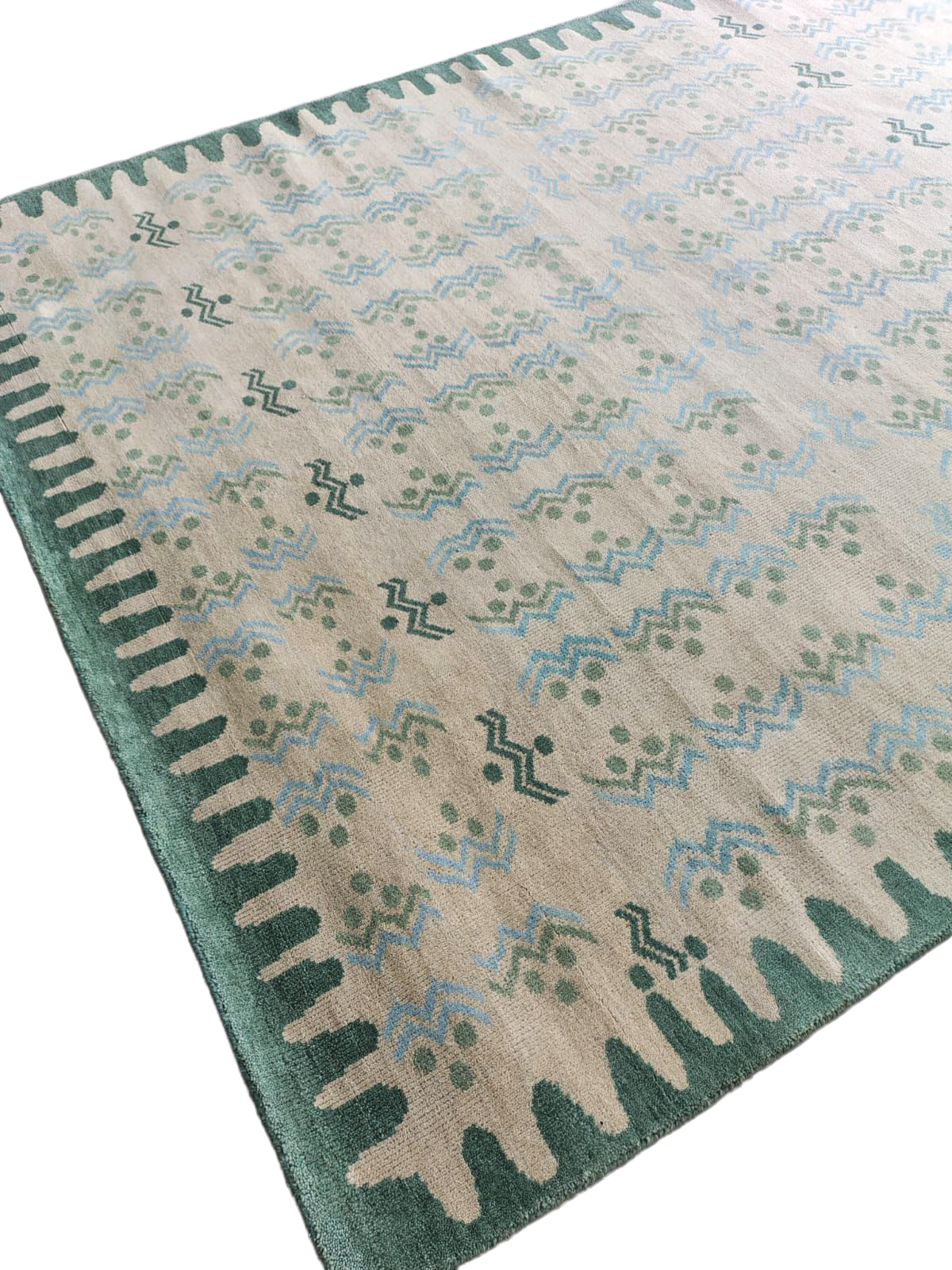 Bungalow Oushak - Blue/Green