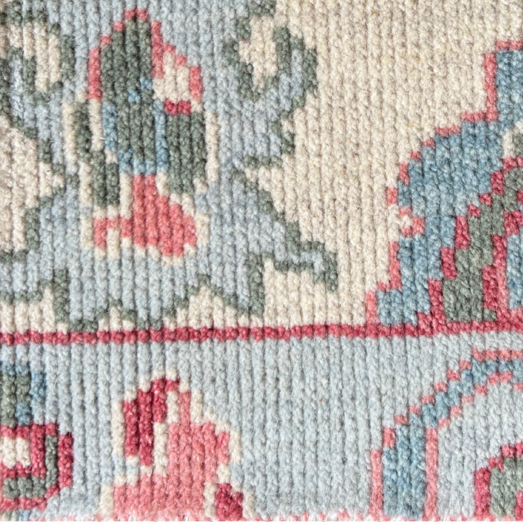 Sullivan Oushak Blue/Tomato