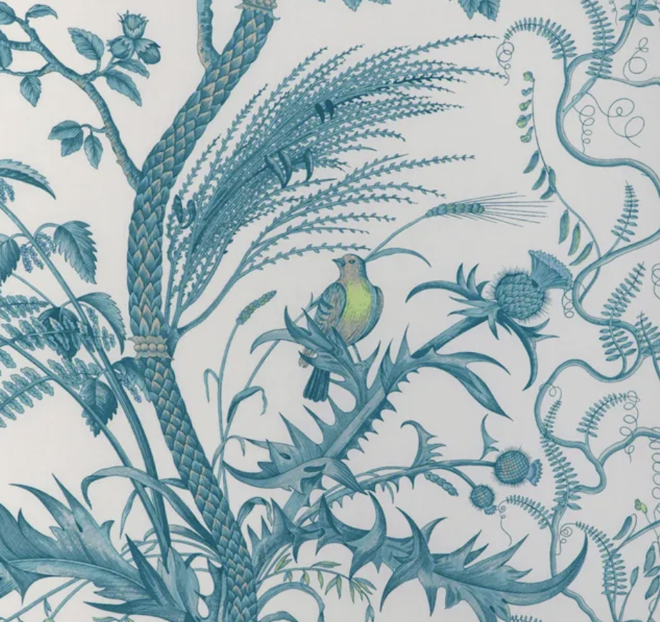 Brunschwig & Fils- Bird and Thistle Cotton Print