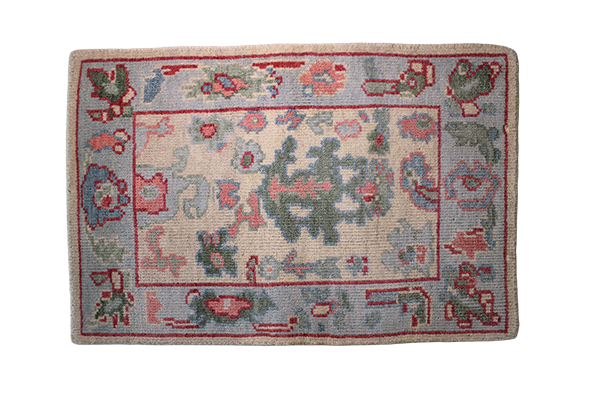 Sullivan Oushak Blue/Tomato