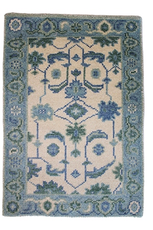 Cree Oushak Blue Green