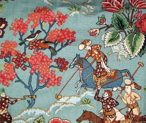 Cowtan & Tout Hurlingham toile - Aqua