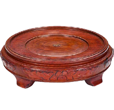 5" Carved Round Stand